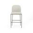 Astrud Bar Stool in Lyon Pewter by FOUR HANDS