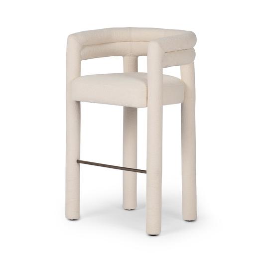 Tacova Bar Stool in Florence Cream by FOUR HANDS