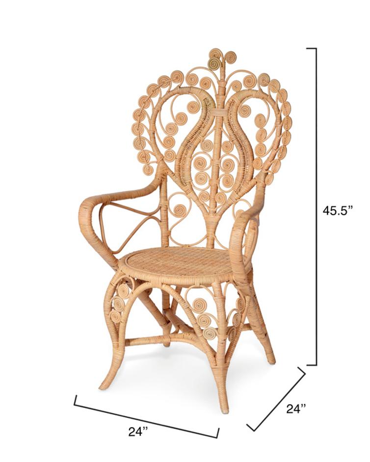  Hibiscus Rattan Arm Chair by Jamie Young