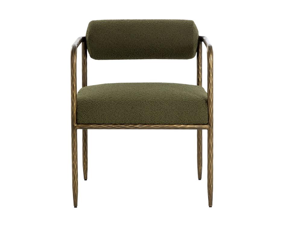 AJANI DINING ARMCHAIR - COPENHAGEN OLIVE by Sunpan