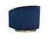 Hazel Swivel Chair - Navy Blue Sky by Sunpan