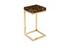 Captured End Table, Gold Flake, Plated Brass Base by PHILLIPS COLLECTION