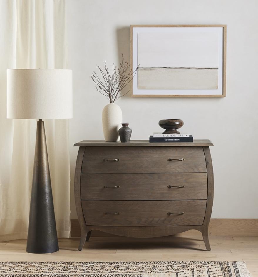 Nour Floor Lamp In Ombre Stainless Steel by FOUR HANDS