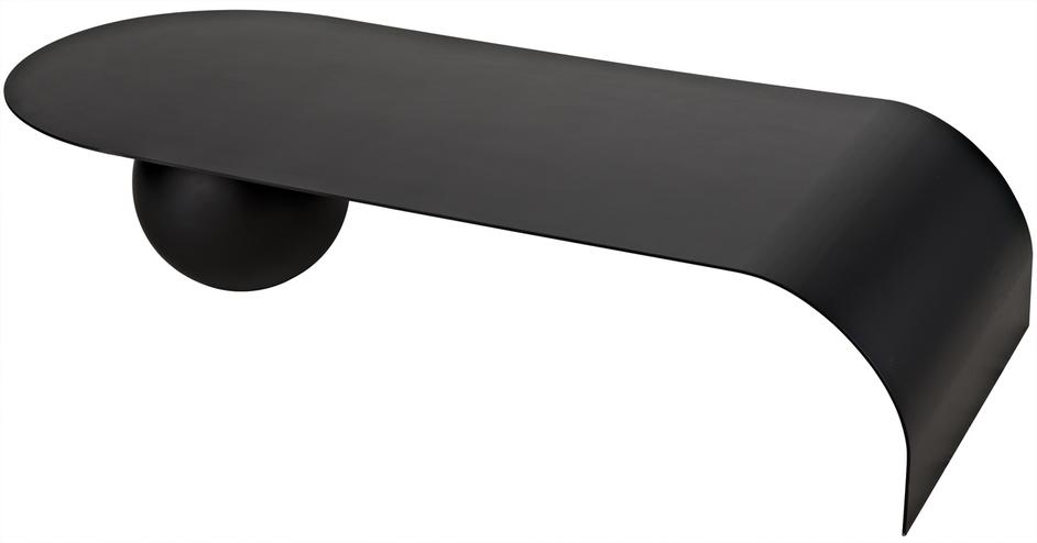 Rosario Coffee Table, Black Steel by Noir Furniture