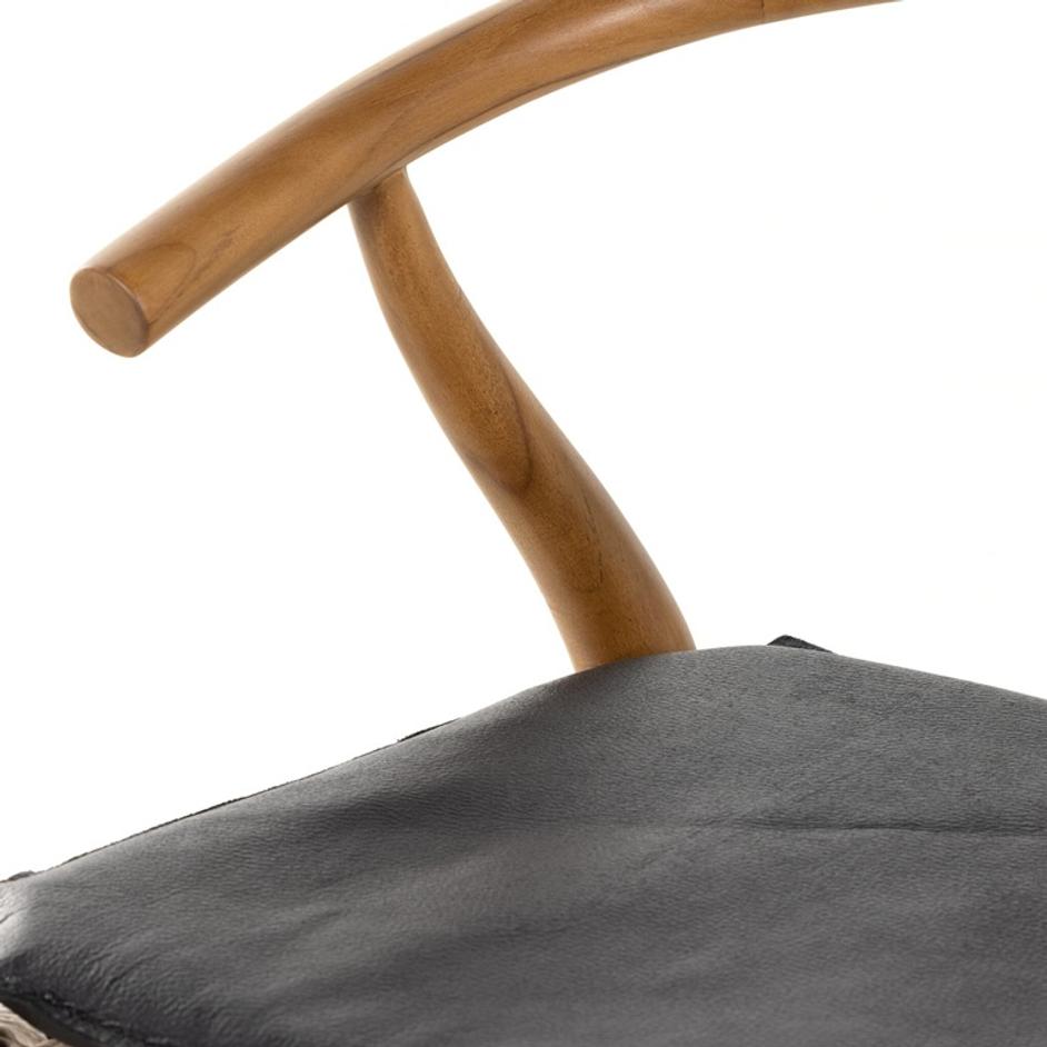 Muestra Dining Chair W/ Cushion - Pebble Black by Four Hands