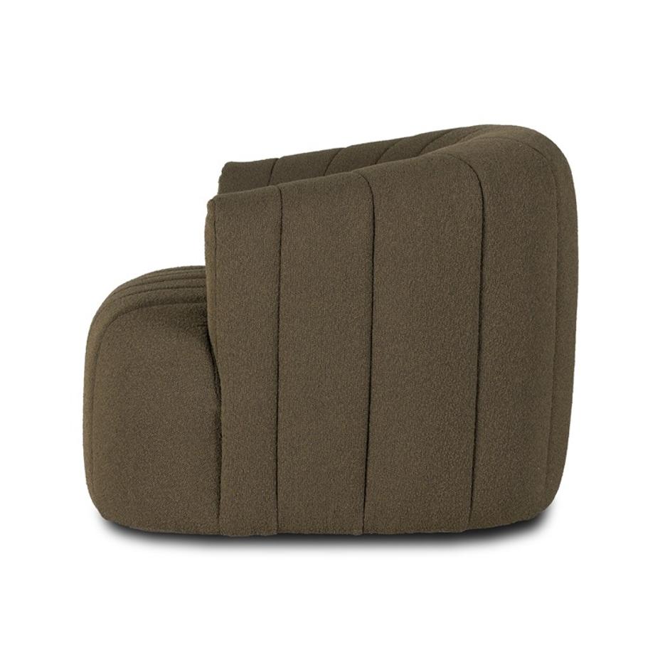 Elliana Swivel Chair - FIQA Boucle Olive by Four Hands