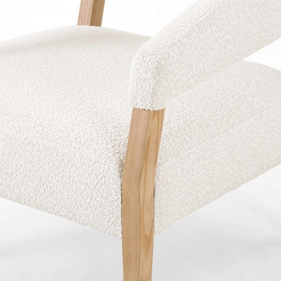 Gary Club Chair In Knoll Natural by FOUR HANDS