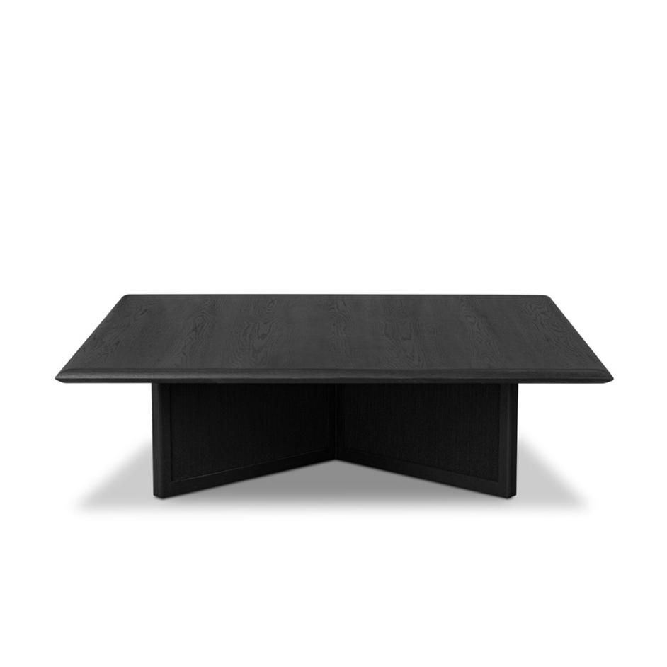 Rosenell Square Coffee Table - Black Oak Veneer by Four Hands