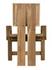 Fatima Teak and Caning Chair with Clear Coat Flat Finish by Noir Furniture