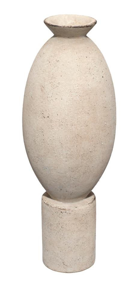 Elavated Ceramic Decorative Vase, Off White by Jamie Young