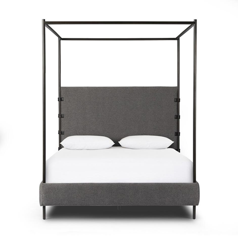 Anderson Canopy Queen Bed - San Remo Ash by Four Hands