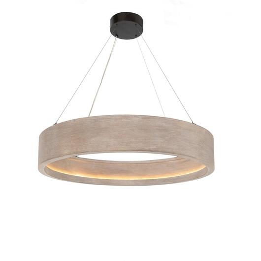 Baum Small Chandelier In Brushed Oak by FOUR HANDS