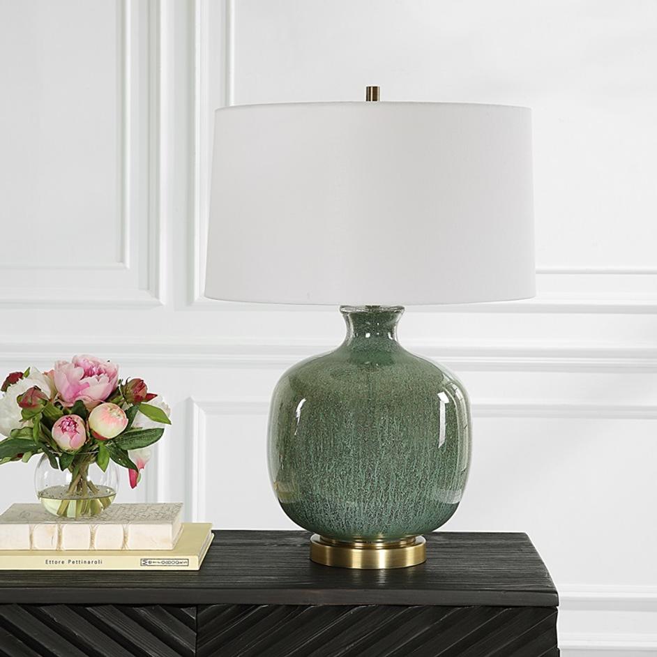 Nataly Aged Green Table Lamp by Uttermost