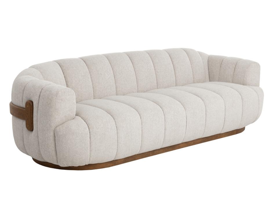 TADEO SOFA - WARM BROWN - DOVE CREAM by Sunpan