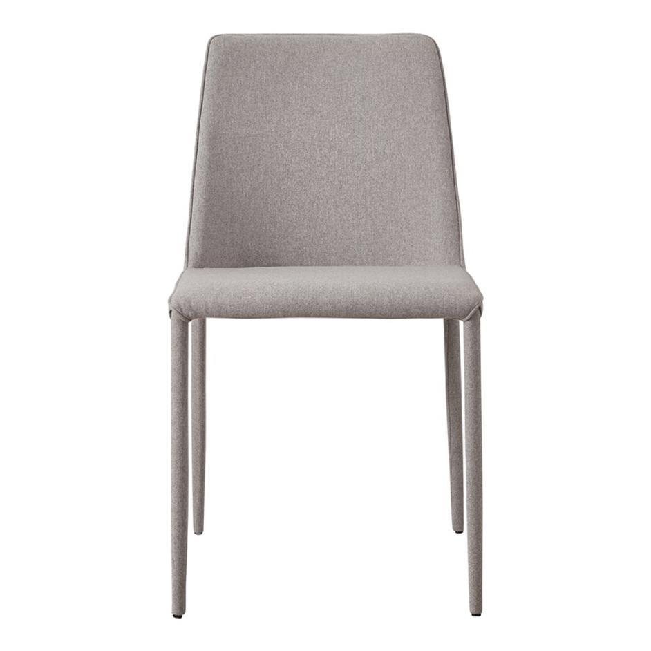 NORA FABRIC DINING CHAIR LIGHT GREY-M2 by Moes Home
