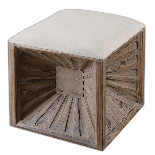 Jia Wooden Ottoman by Uttermost