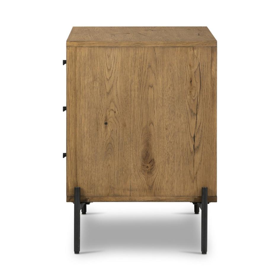 Eaton Large Nightstand - Amber Oak Resin by Four Hands