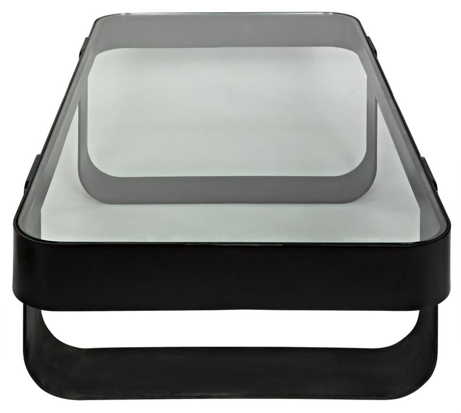 Marshall Coffee Table, Black Steel by Noir Furniture