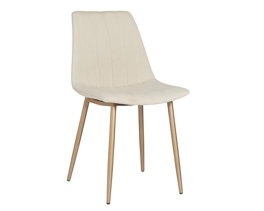 Drew Dining Chair - Champagne Gold - Antonio Linen by Sunpan