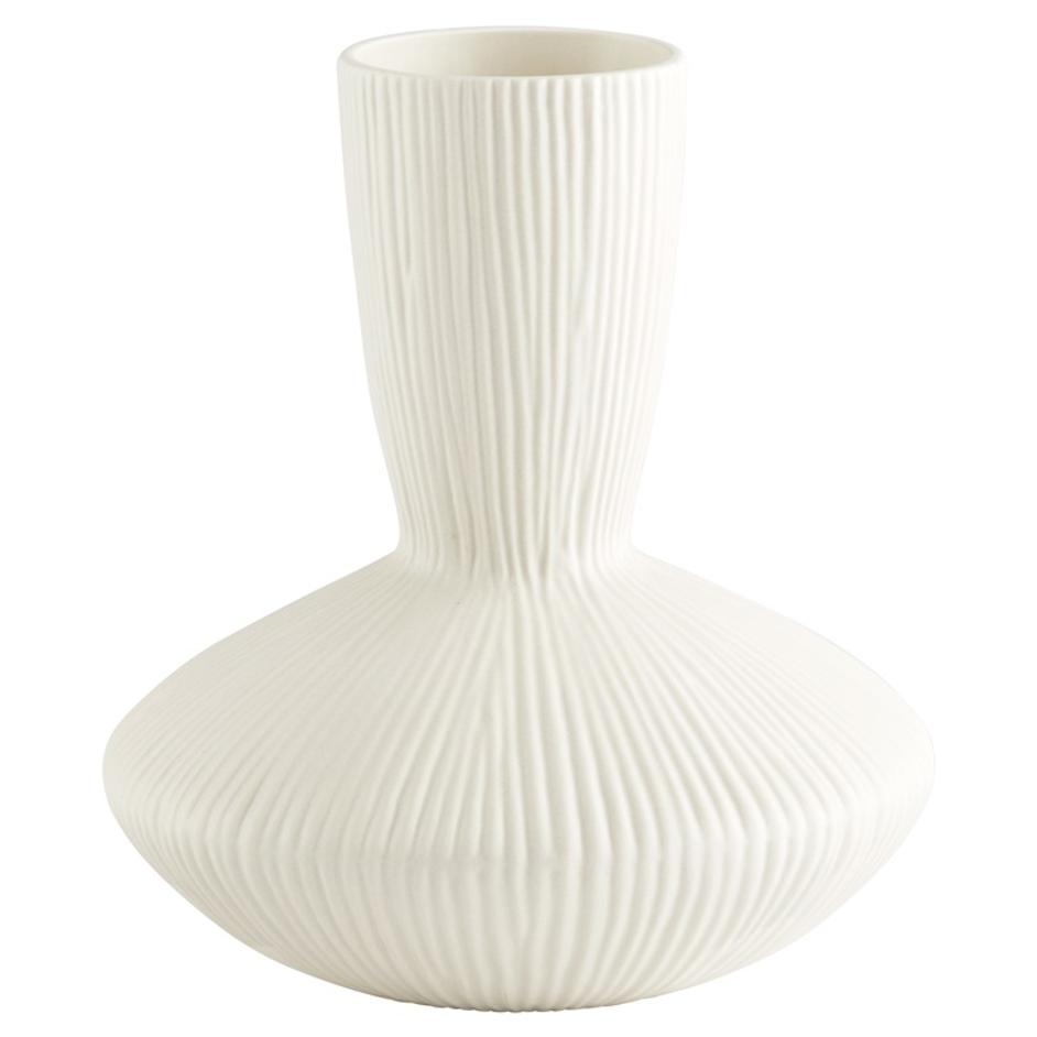 Echo Vase | White - Large by Cyan Design