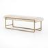 Sled Bench in Thames Cream by FOUR HANDS