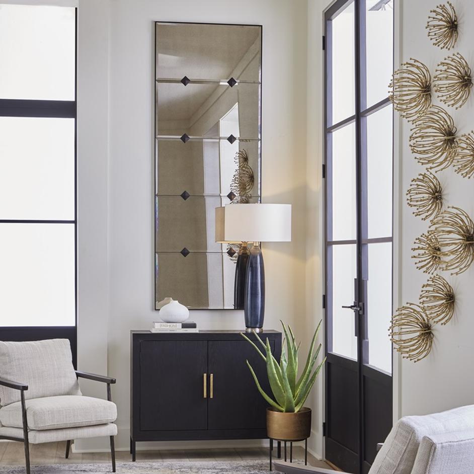 Serchio Oversized Iron Mirror by Uttermost