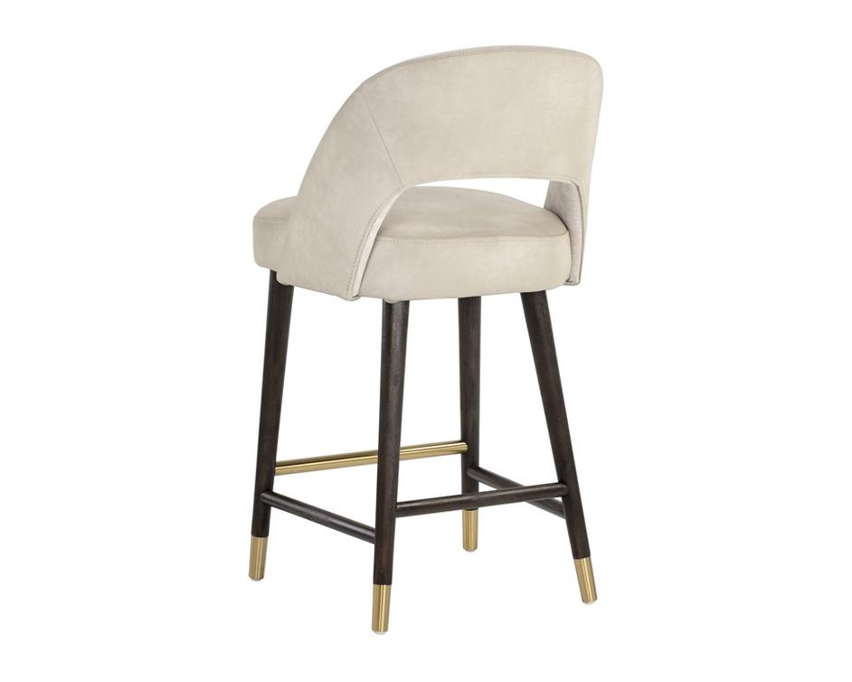 Monae Counter Stool - Bravo Cream / Polo Club Muslin by Sunpan