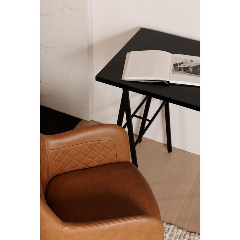 CANTATA DINING CHAIR TAWNY VEGAN LEATHER-M2 by Moes Home