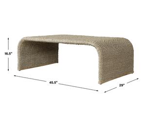 Calabria Woven Seagrass Coffee Table by Uttermost