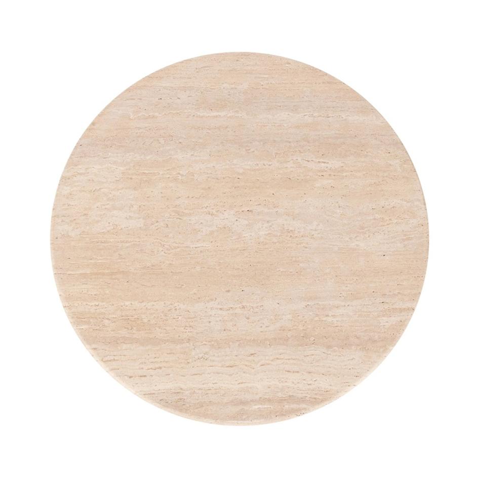 Malani Travertine Round Dining Table by Classic Home