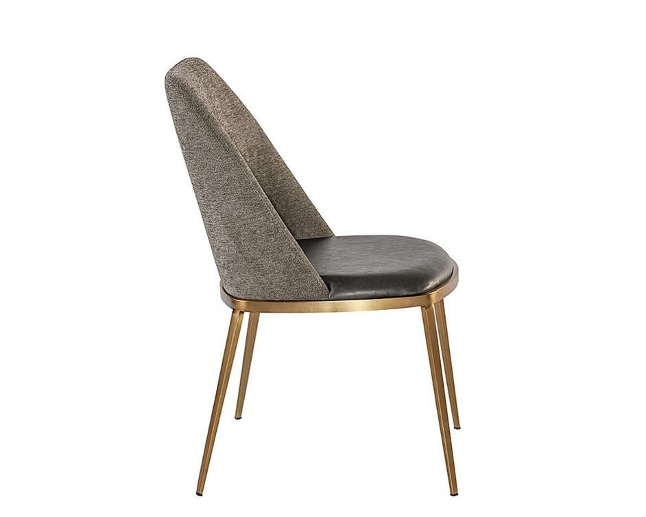 Dover Dining Chair - Bravo Portabella / Sparrow Grey by Sunpan