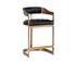 Beaumont Counter Stool - Antique Brass - Cantina Black by Sunpan