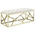 Santoli Bench In Gold Ivory by Modway Furniture