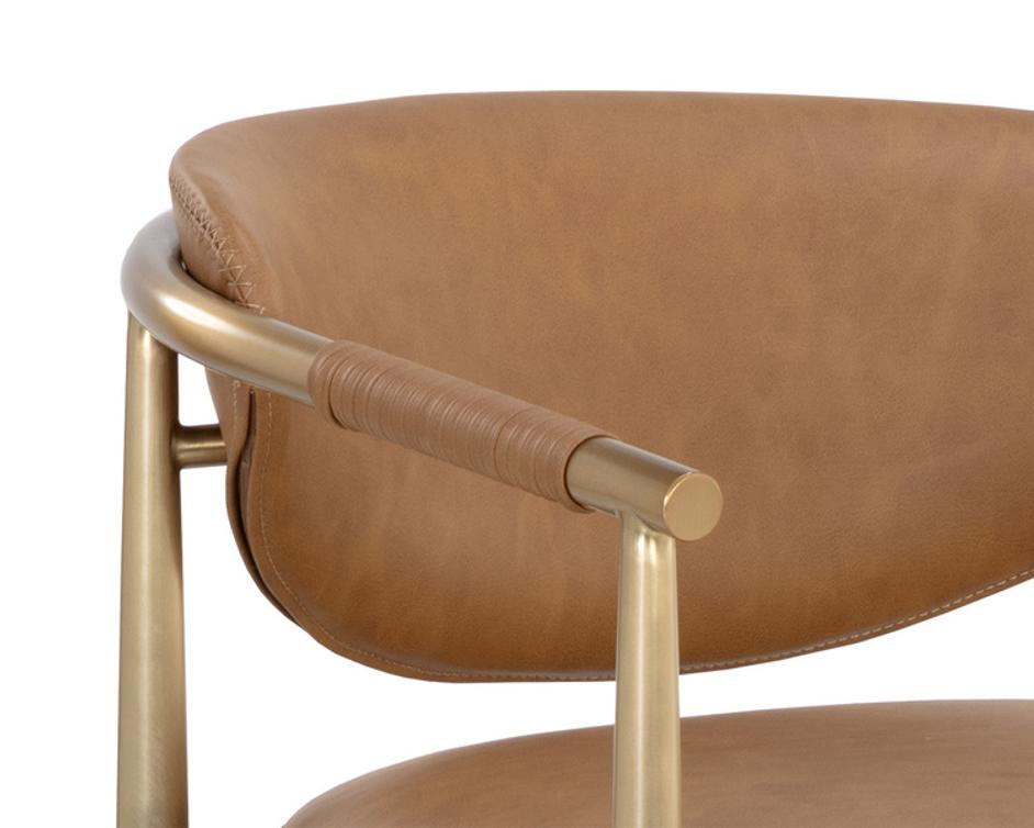 HELOISE COUNTER STOOL - MILLIKEN COGNAC by Sunpan