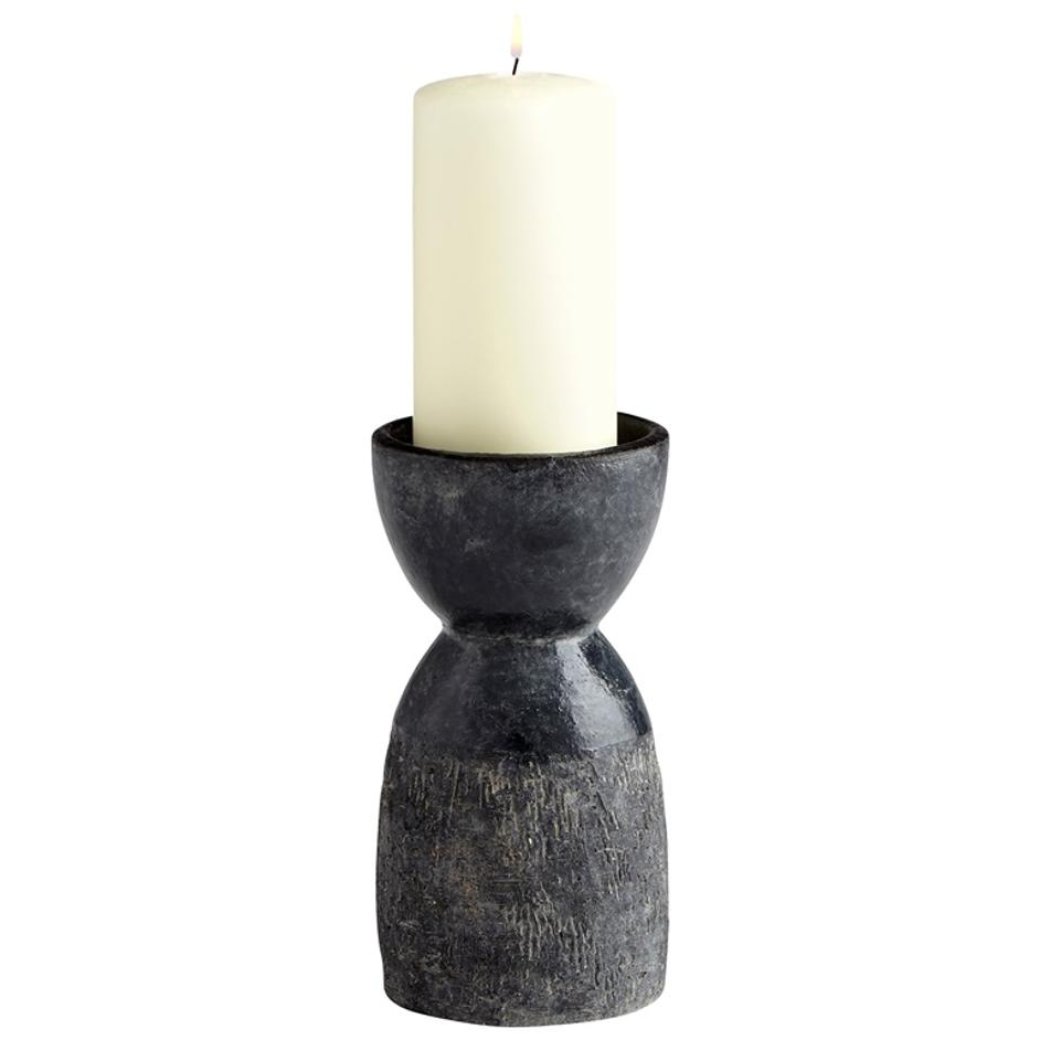 Lg Escalante Candleholder in Black by Cyan Design