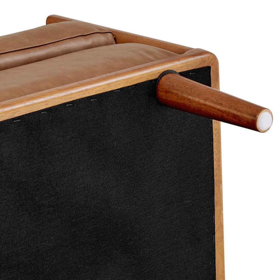 William KD PU Bench, Vintage Cider by New Pacific Direct