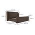 Sophia King Storage Bed Brown by Moes Home
