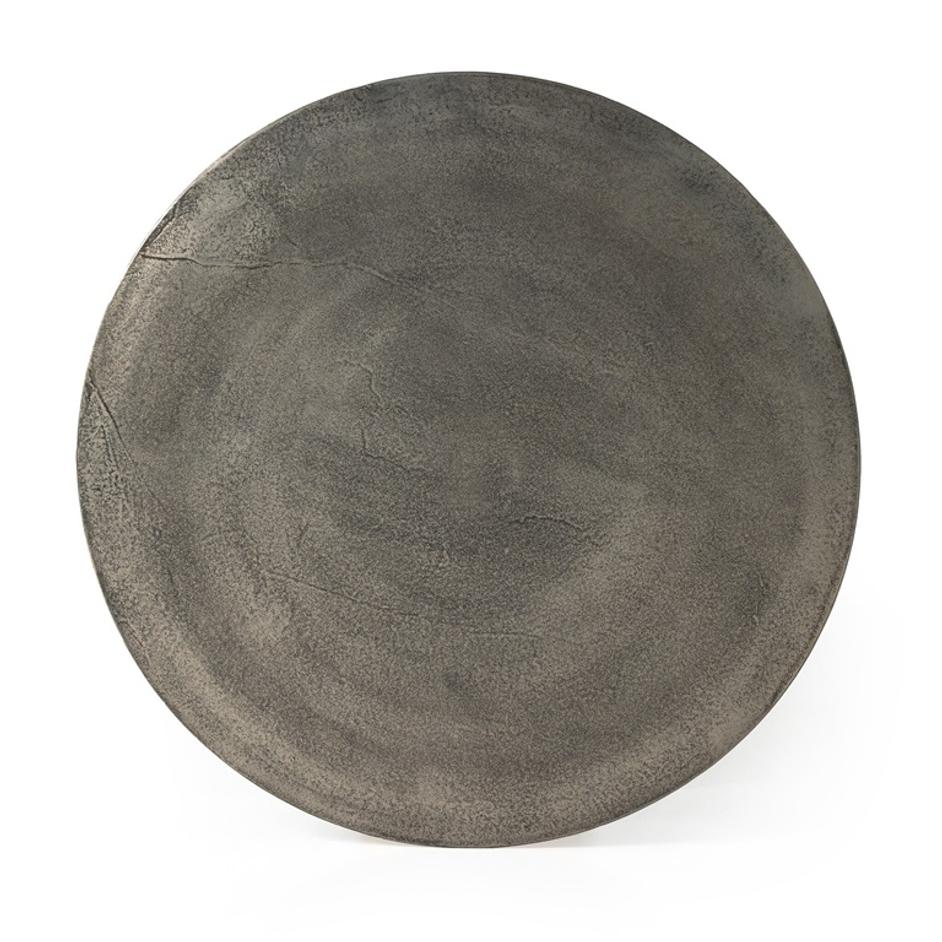 Simone Round Coffee Table - Raw Antique Nickel by Four Hands