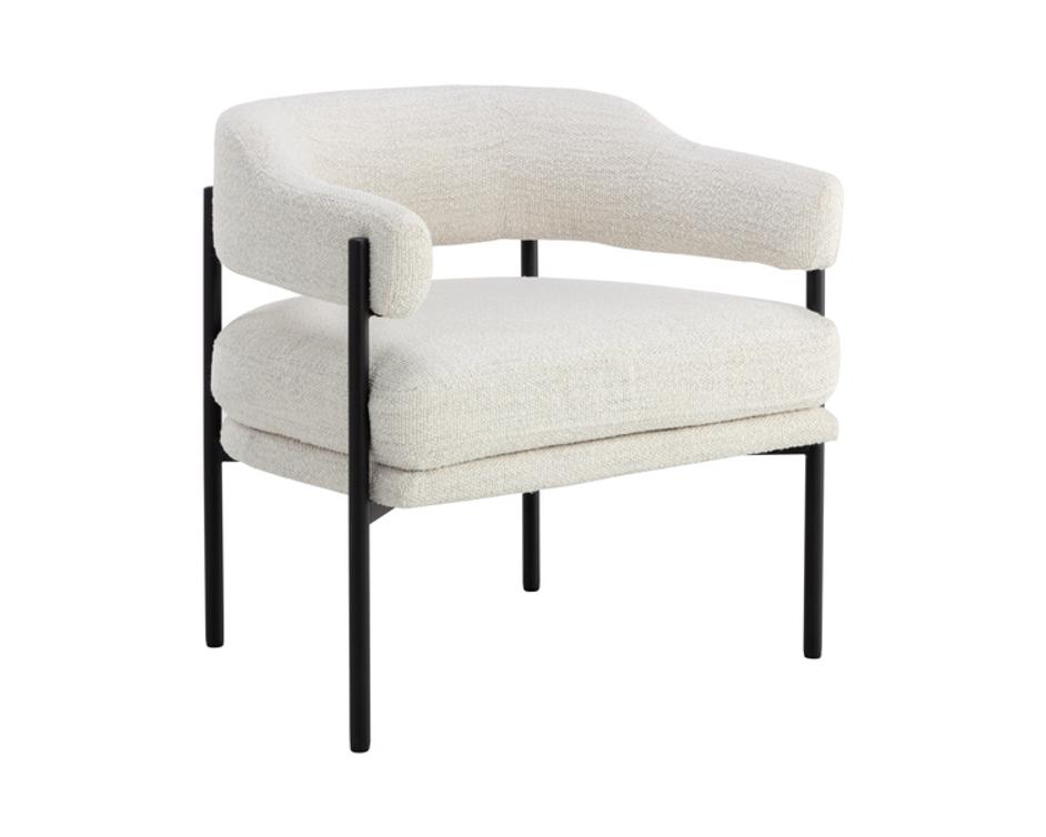 LOLA LOUNGE CHAIR - MERINO PEARL by Sunpan