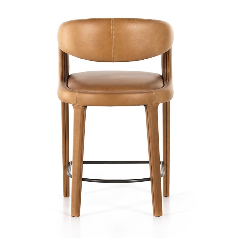 Hawkins Counter Stool In Butterscotch by FOUR HANDS