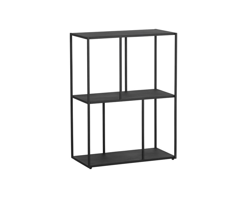 Eiffel Low Bookcase - Small - Black by Sunpan