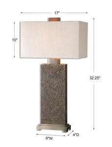 Canfield Coffee Bronze Table Lamp by Uttermost