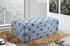 Debbie Ottoman/Bench In Sky Blue Velvet by Meridian Furniture