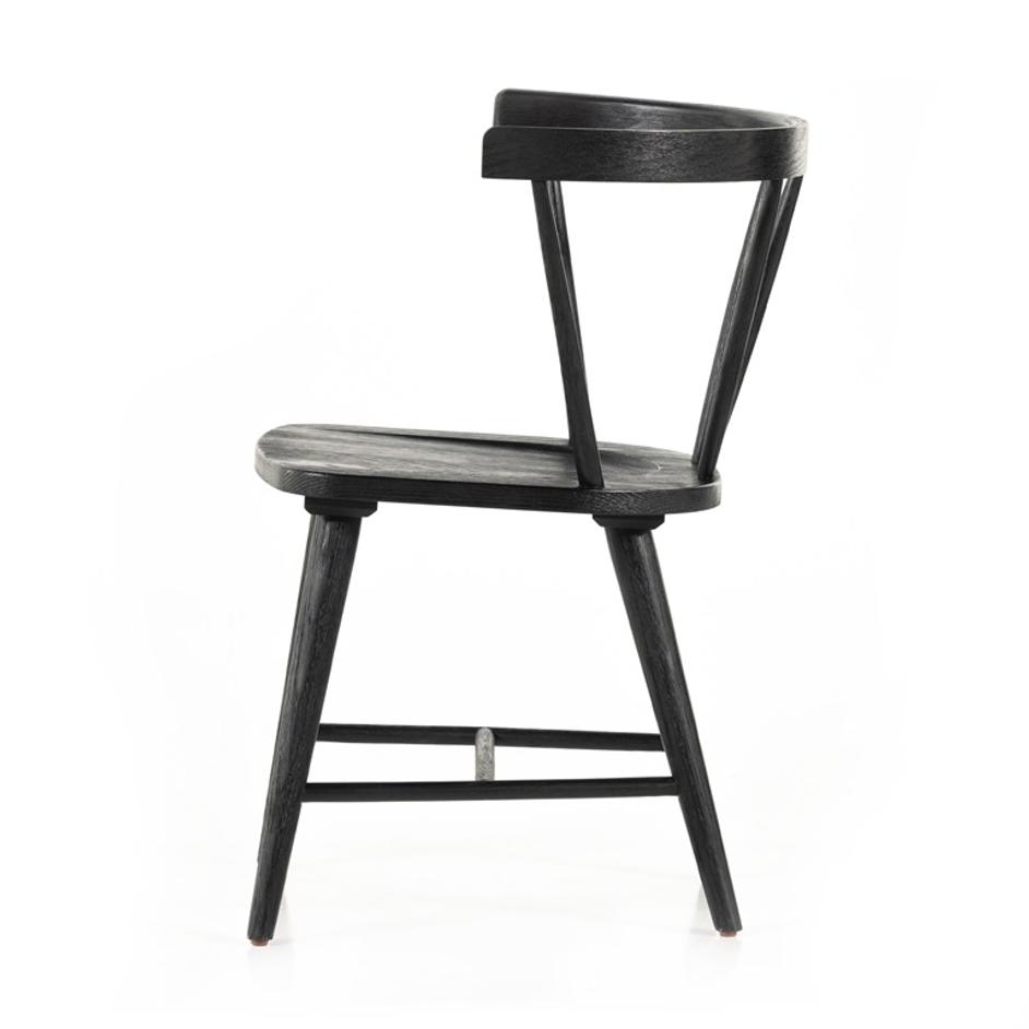 Naples Dining Chair In Black Oak by FOUR HANDS