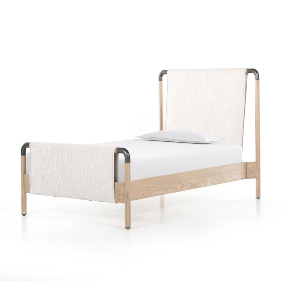 Harriett Bed In Gibson Wheat In Twin by FOUR HANDS
