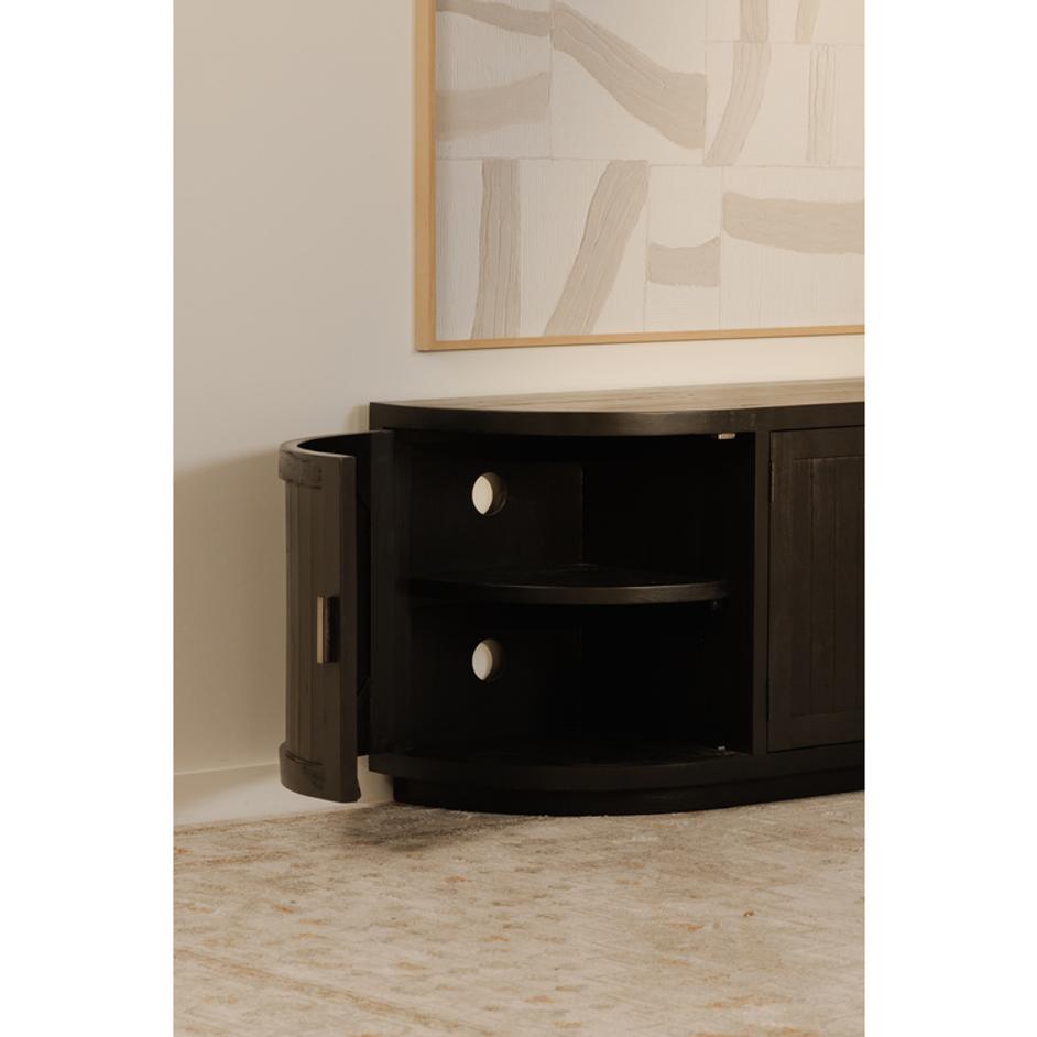 Nicola Media Cabinet Black by Moes Home