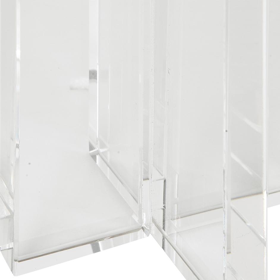 Crystal Pillar Candleholders, Set/2 by Uttermost