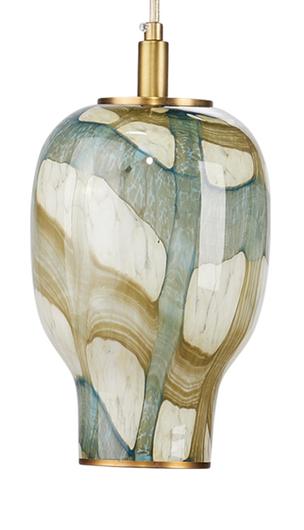 Helen Glass 1-Light Pendant, Large by Jamie Young
