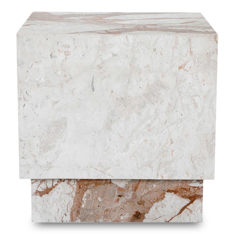 Layla Side Table Breccia Marble by Moes Home