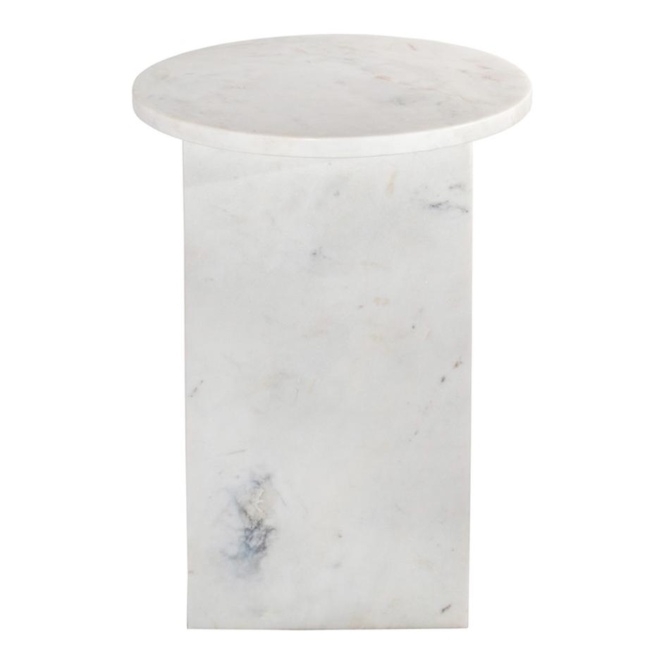 GRACE ACCENT TABLE WHITE MARBLE by Moes Home